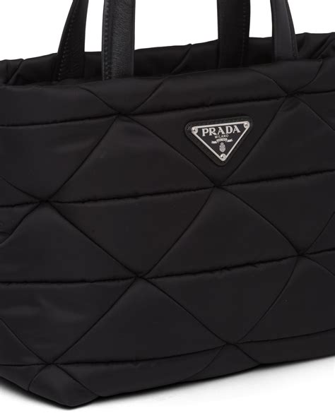 prada nylon tote bag with leather trim|Prada nylon tote crossbody.